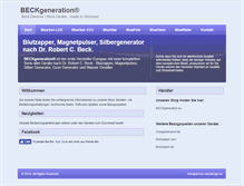 Tablet Screenshot of beckgeneration.com