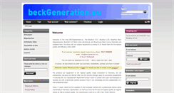 Desktop Screenshot of beckgeneration.eu