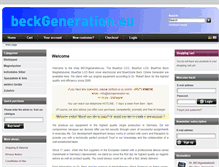 Tablet Screenshot of beckgeneration.eu